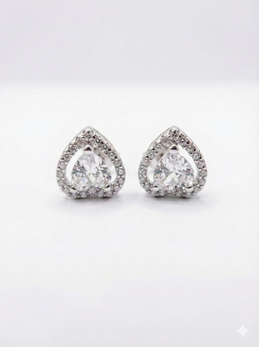 Heart Halo Jewellery Set