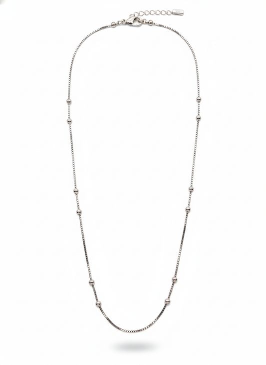 Beaded Station Chain Necklace